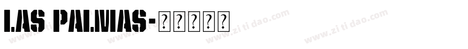Las Palmas字体转换